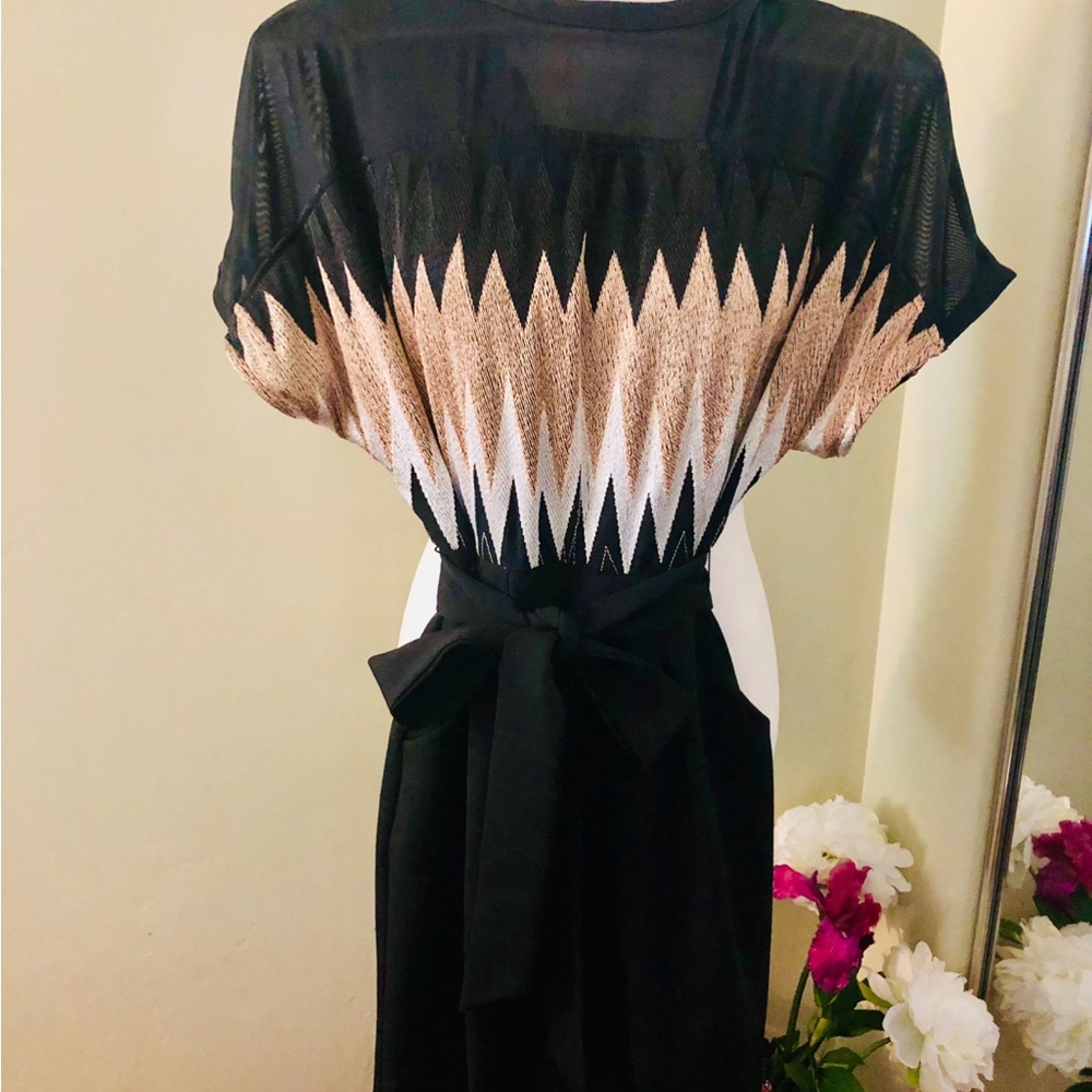 EVA FRANCO gorgeous vintage jumpsuit. Sheer sleeves and neckline. EUC sz 2 - Picture 14 of 15